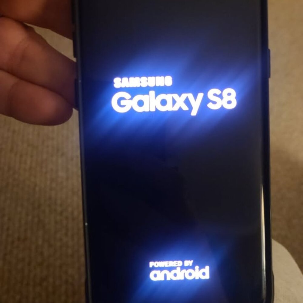 Samsung S8 Android Cell Phone Locked US Cellular Black Works Charges - No Cord